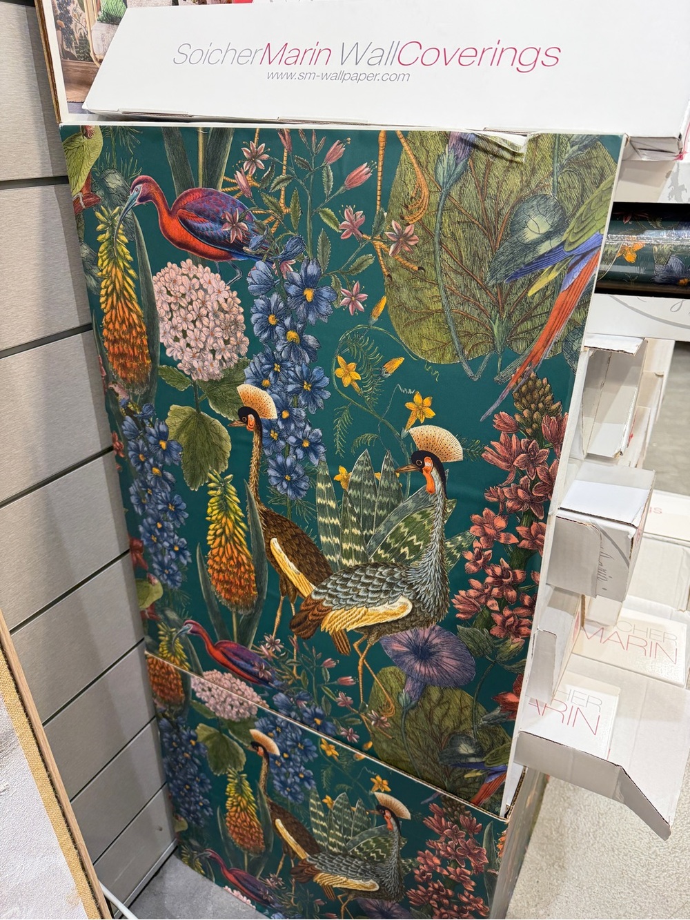 Yuki Osada Floral Double Roll Wallpaper By Soicher Marin Birds Floral Green New